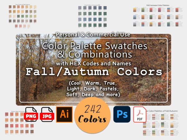 Fall and Autumn Color Palettes