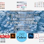 Winter Color Palettes with hex codes