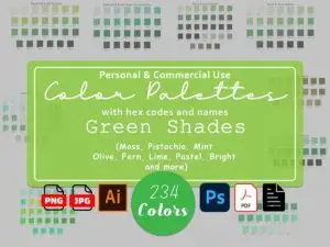 Green Color Palettes with Hex Codes