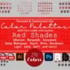 Red Color Palettes with Hex Codes