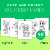 Cute and Creepy Coloring Pages