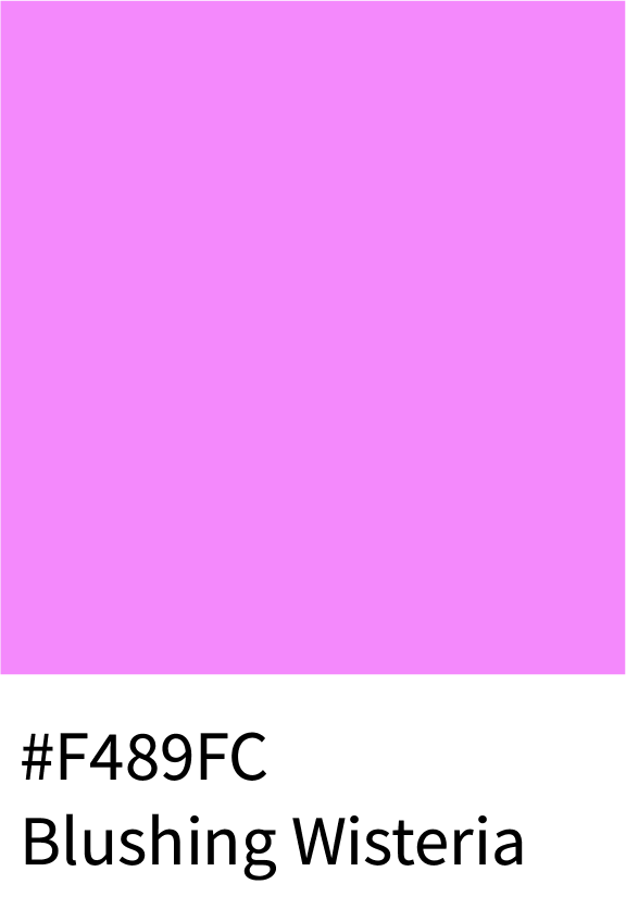 Blushing Wisteria Color Hex Code #F489FC