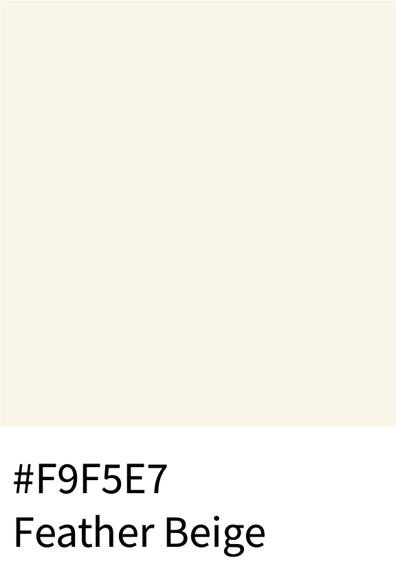 Feather Beige Color Hex Code #F9F5E7