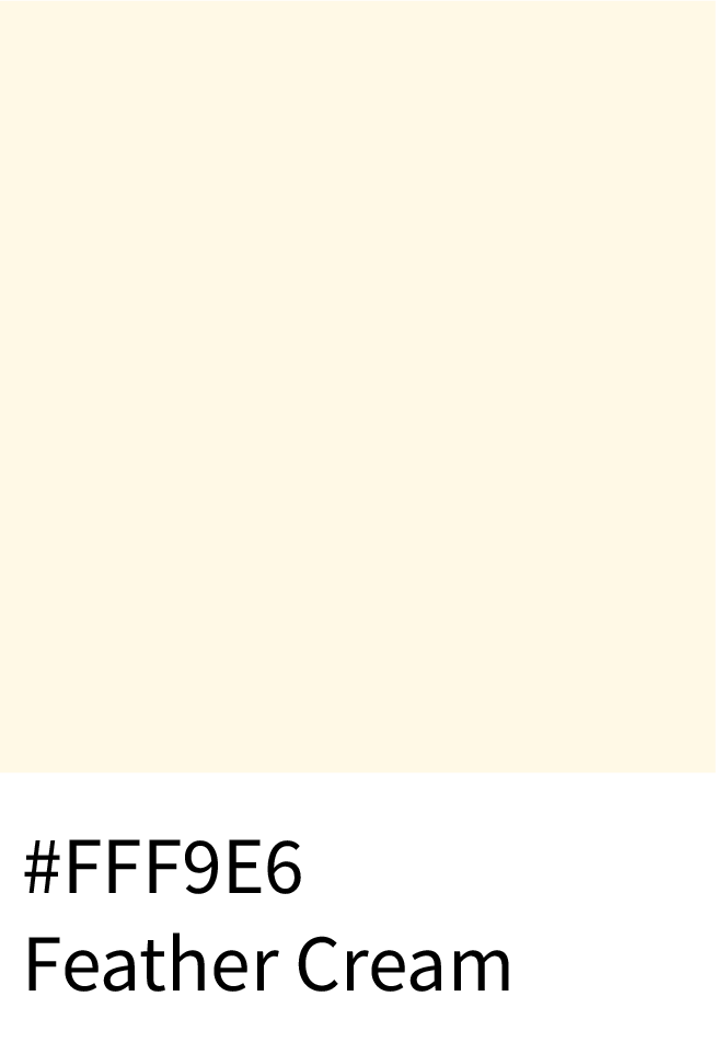 Feather Cream Color Hex Code #FFF9E6