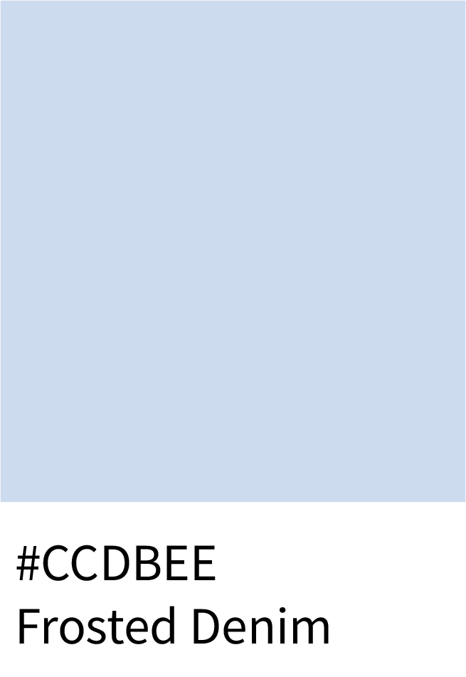 Frosted Denim Color Hex Code #CCDBEE
