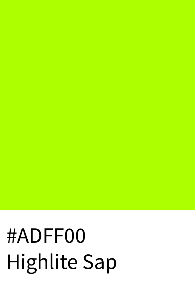 Highlite Sap Color Hex Code #ADFF00