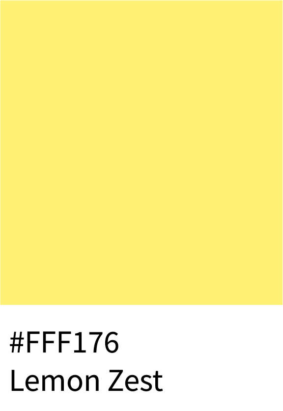 Lemon Zest Color Hex Code #FFF176
