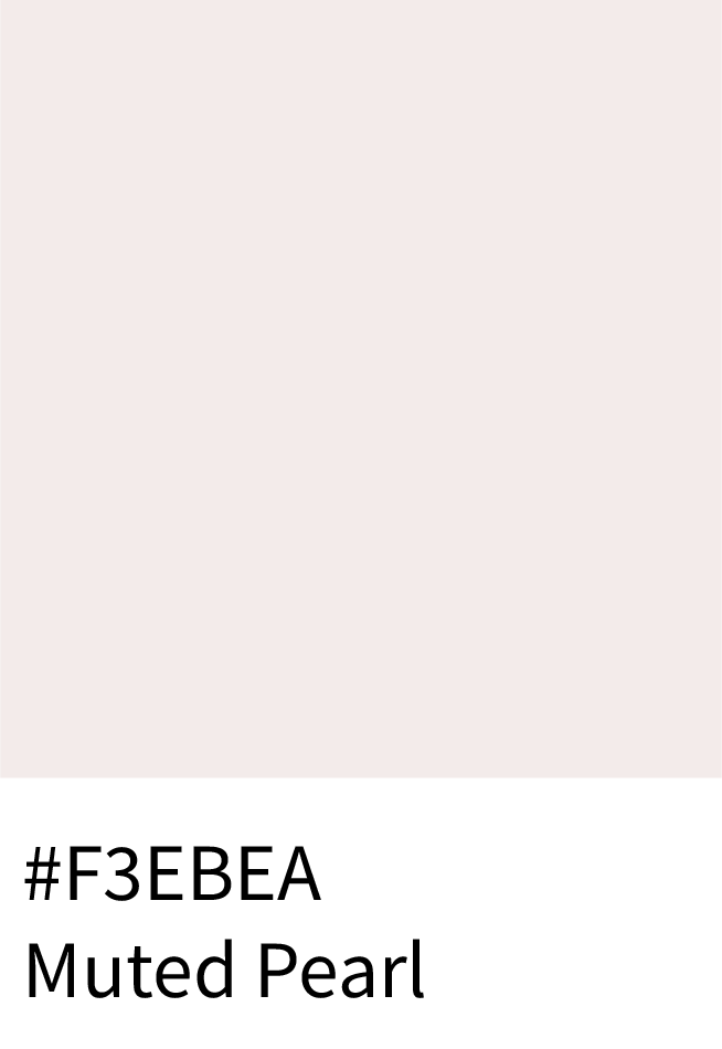 Muted Pearl Color Hex Code #F3EBEA