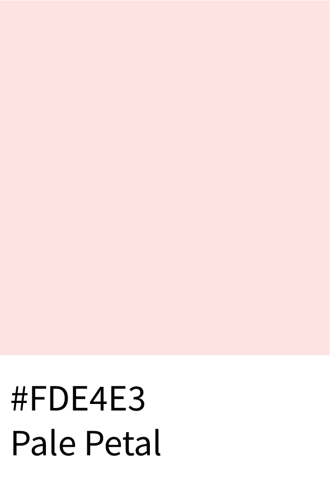 Pale Petal Color Hex Code #FDE4E3
