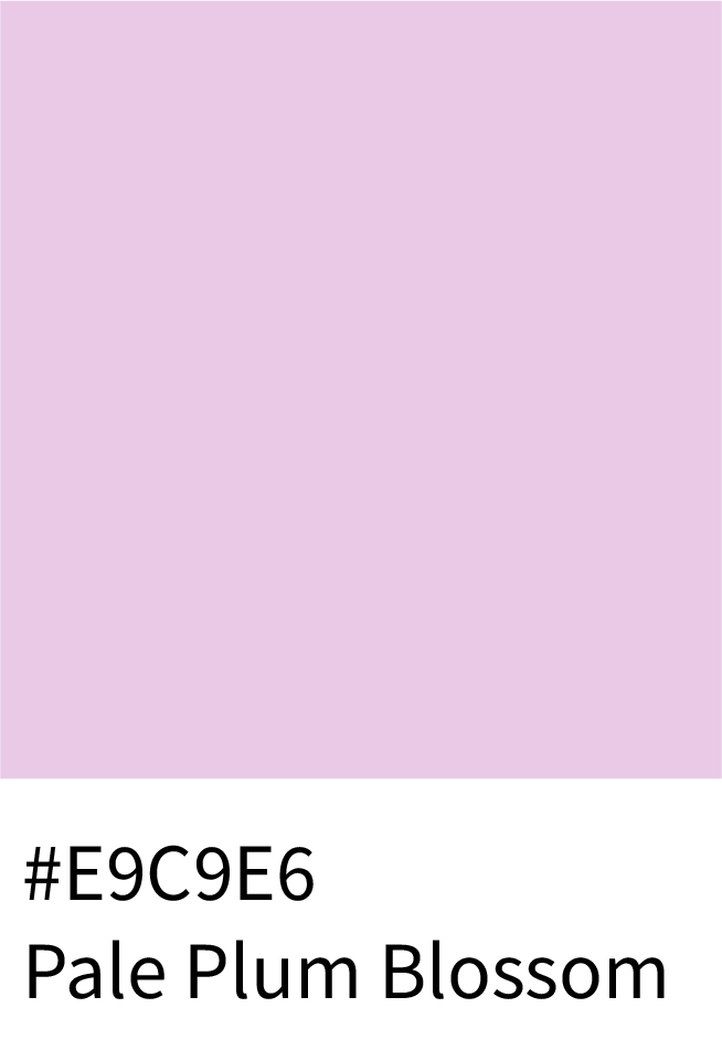 Pale Plum Blossom Color Hex Code #E9C9E6