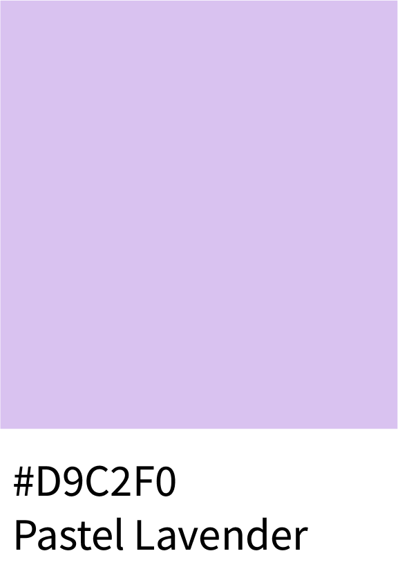 Pastel Lavender Color Hex Code #D9C2F0