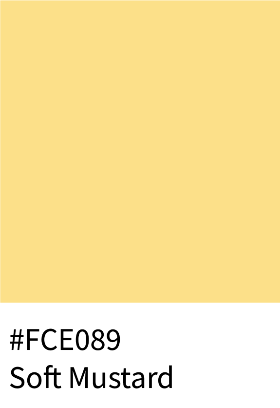 Soft Mustard Color Hex Code #FCE089