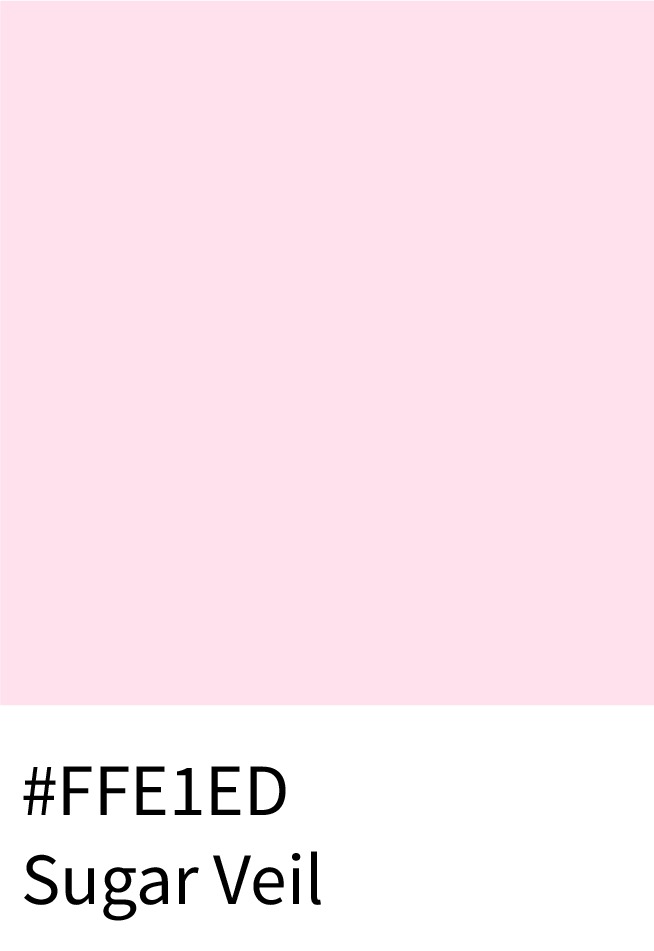 Sugar Veil Color Hex Code #FFE1ED