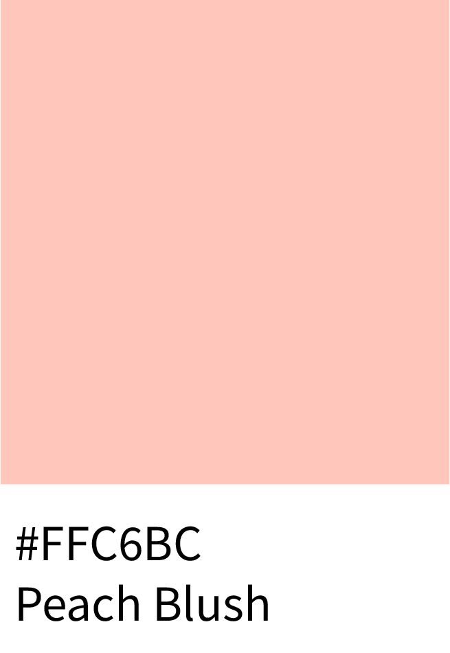 #FFC6BC Peach Blush Color Hex Code