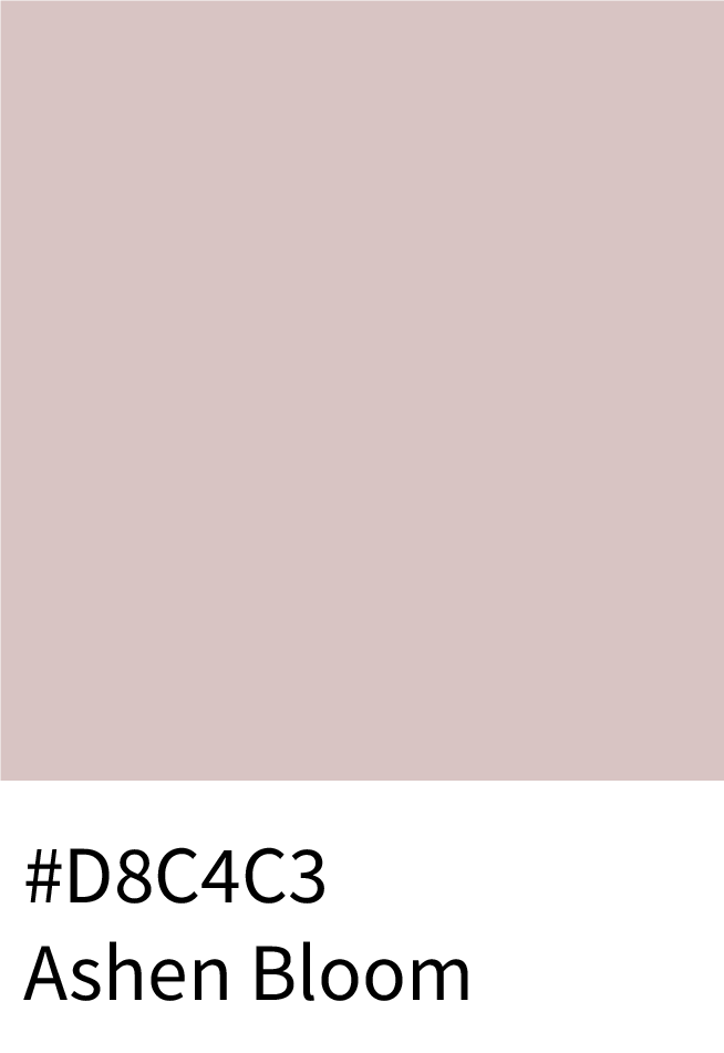 Ashen Bloom Color Hex Code #D8C4C3