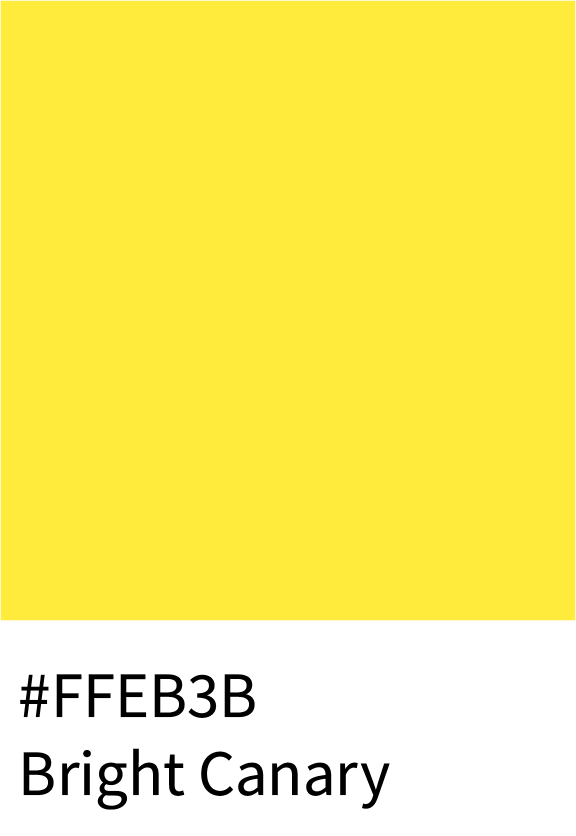 Bright Canary Color Hex Code #FFEB3B