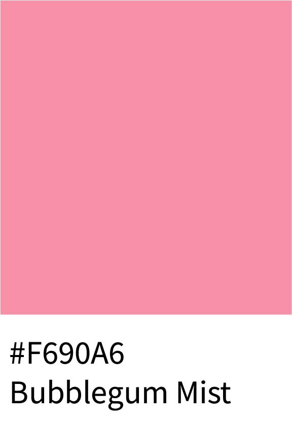 Bubblegum Mist Color Hex Code #F690A6
