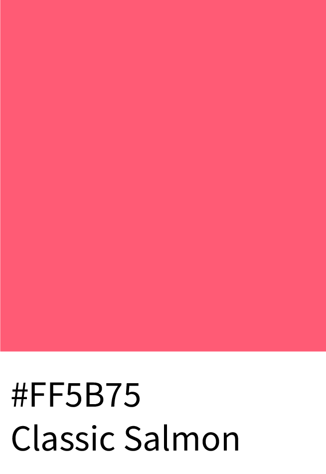Classic Salmon Color Hex Code #FF5B75