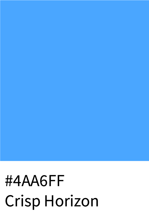 Crisp Horizon Color Hex Code #4AA6FF