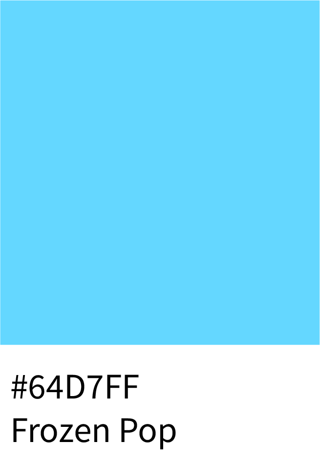 Frozen Pop Color Hex Code #64D7FF