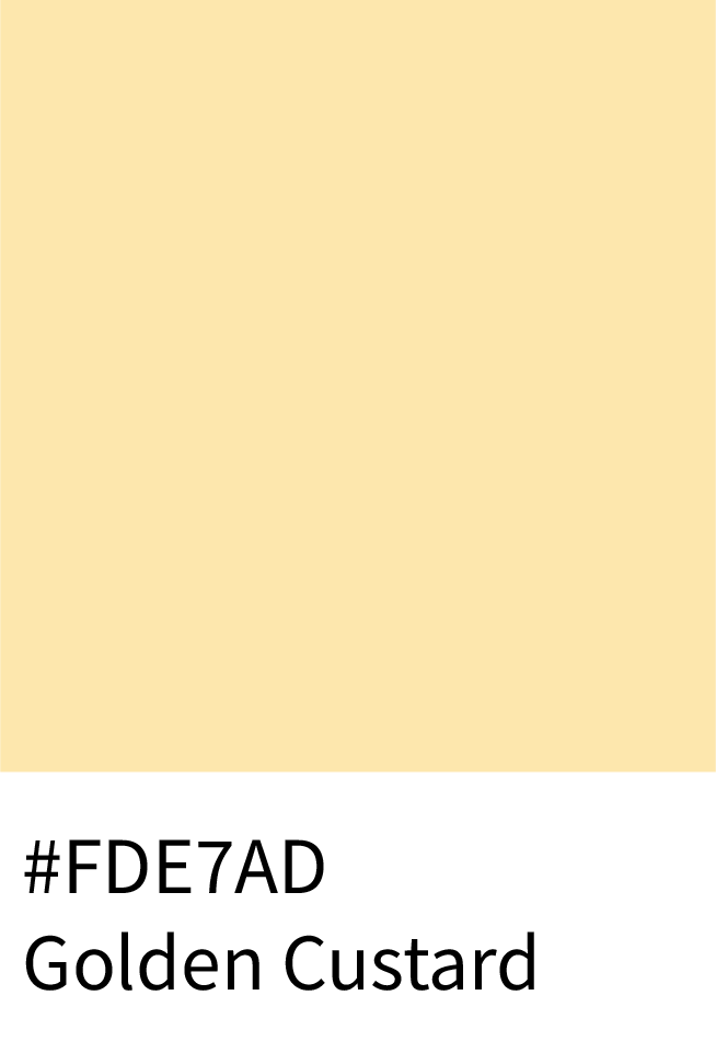 Golden Custard Color Hex Code #FDE7AD