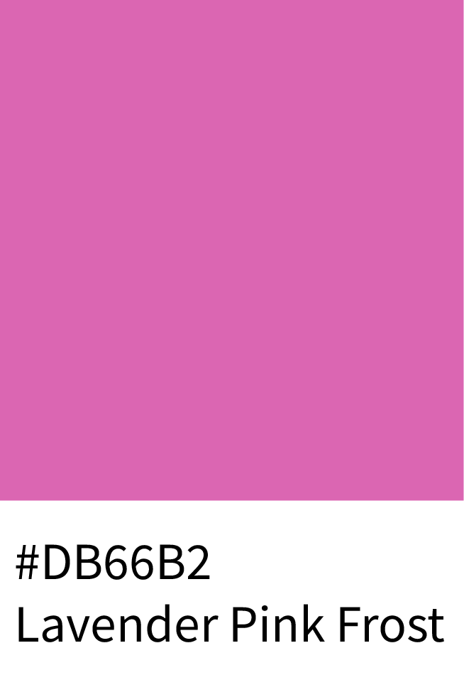 Lavender Pink Frost Color Hex Code #DB66B2
