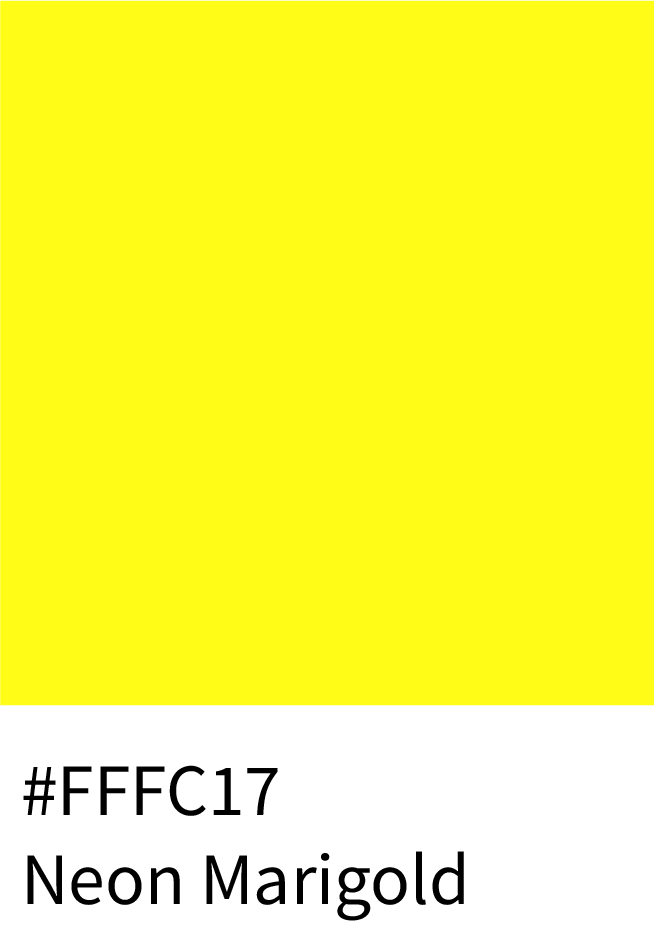 Neon Marigold Color Hex Code #FFFC17