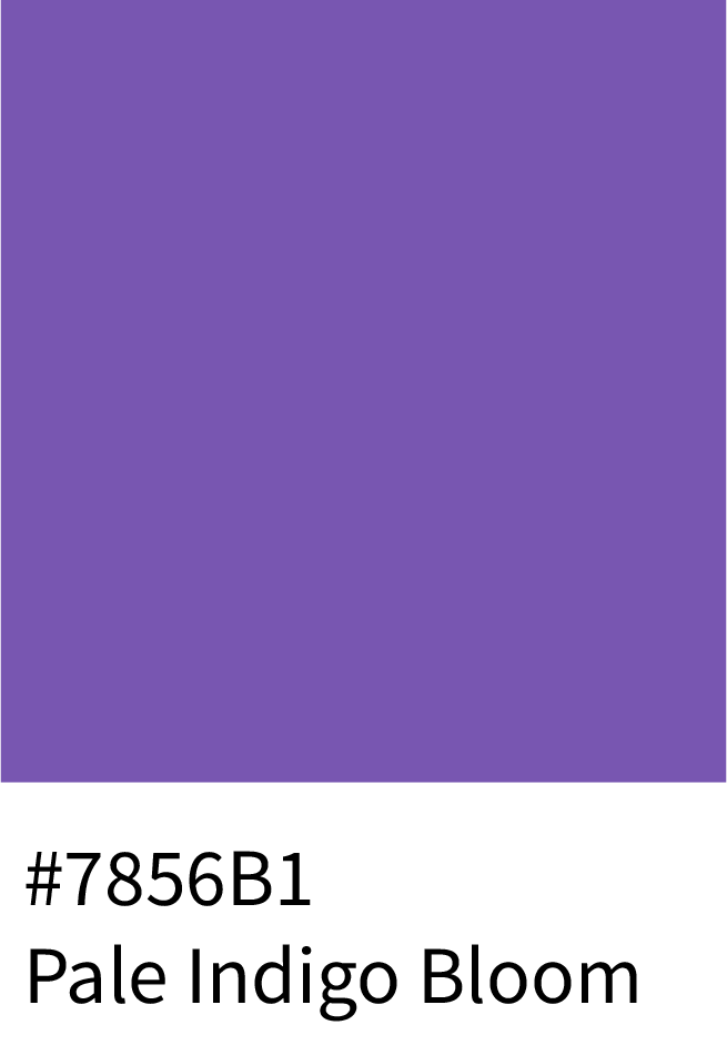 Pale Indigo Bloom Color Hex Code #7856B1