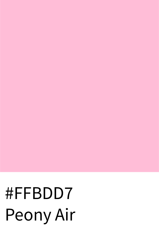 Peony Air Color Hex Code #FFBDD7