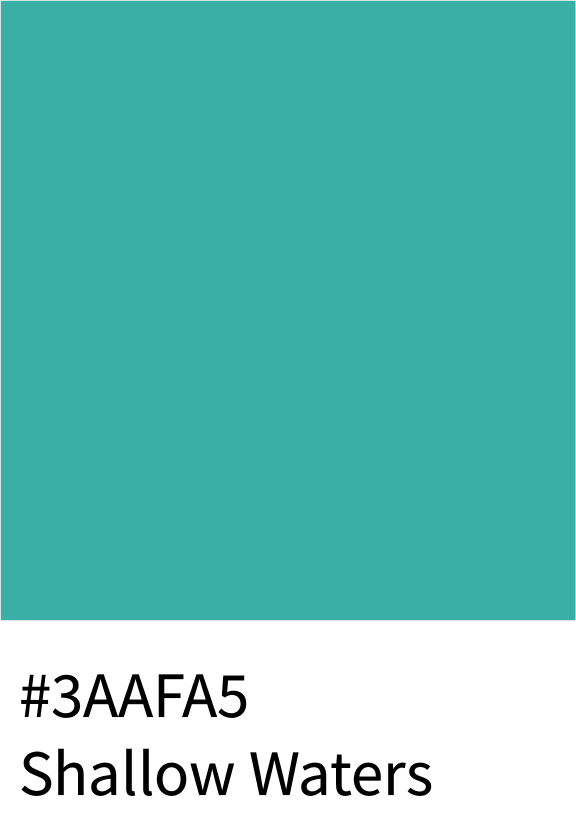 Shallow Waters Color Hex Code #3AAFA5