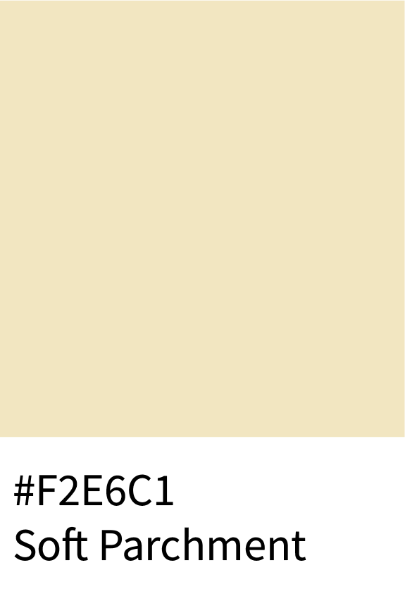 Soft Parchment Color Hex Code #F2E6C1
