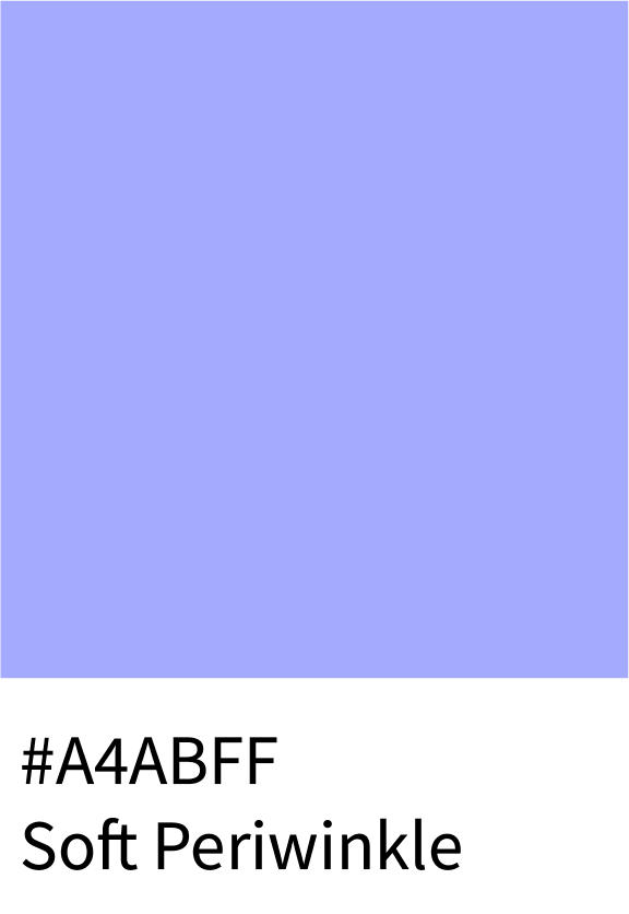 Soft Periwinkle Color Hex Code #A4ABFF
