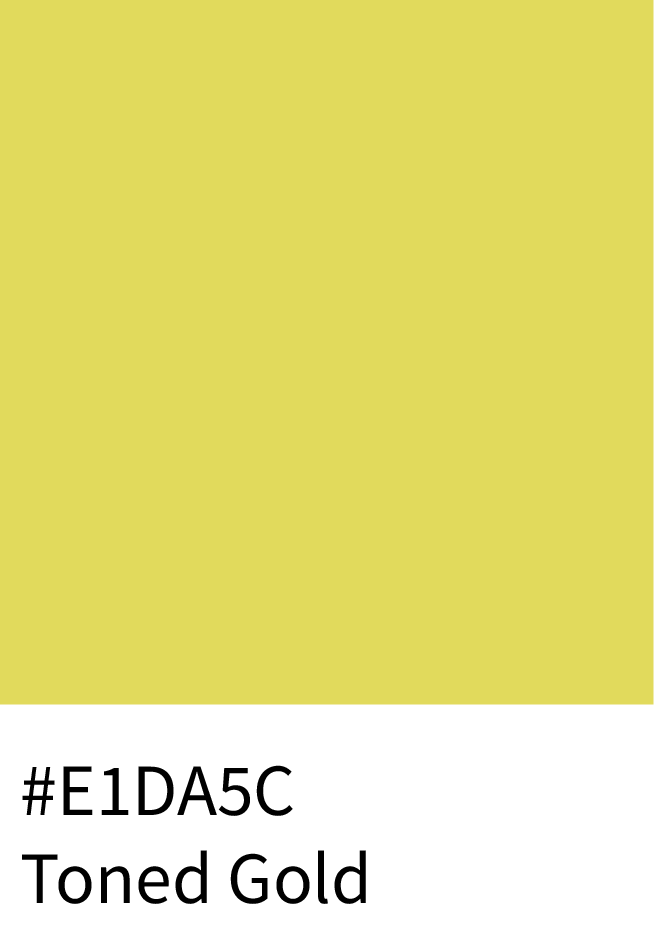 Toned Gold Color Hex Code #E1DA5C