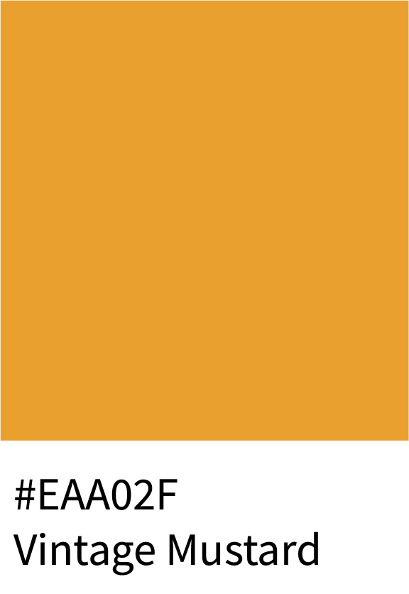Vintage Mustard Color Hex Code #EAA02F