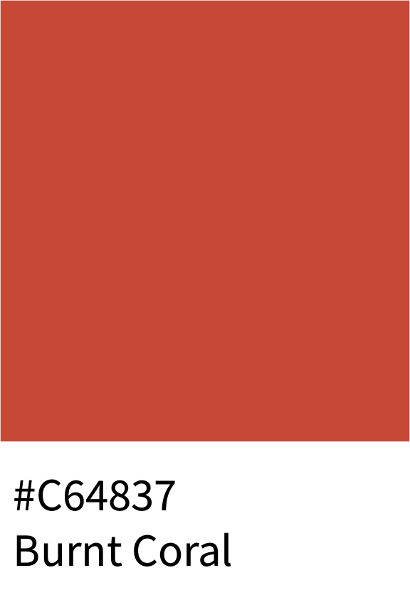 Burnt Coral Color Hex Code #C64837