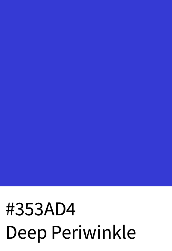 Deep Periwinkle Color Hex Code #353AD4