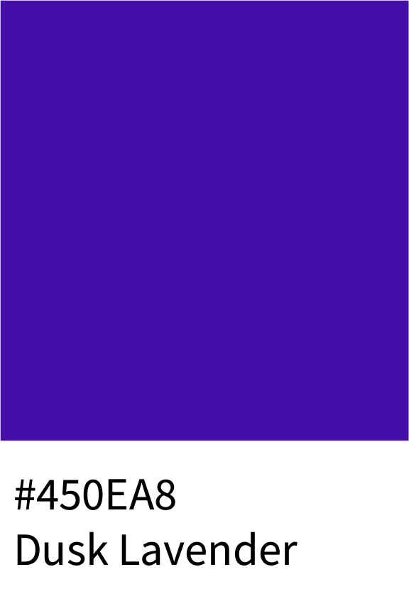 Dusk Lavender Color Hex Code #450EA8