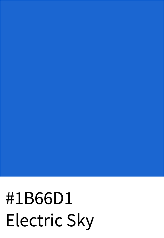Electric Sky Color Hex Code #1B66D1