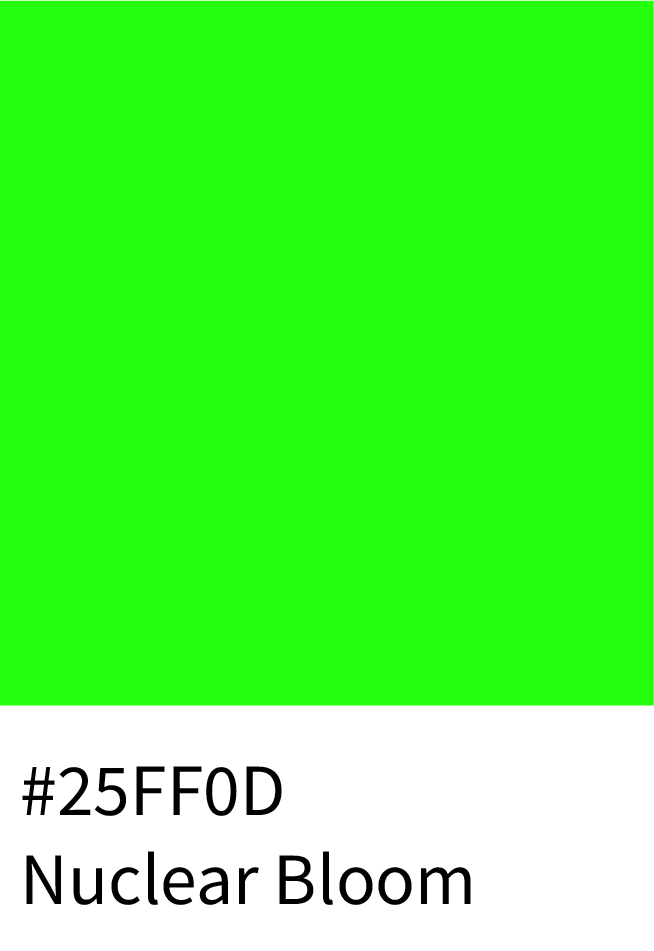 Nuclear Bloom Color Hex Code #25FF0D