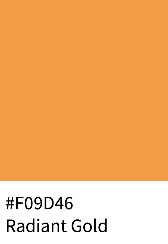 Radiant Gold Color Hex Code #F09D46