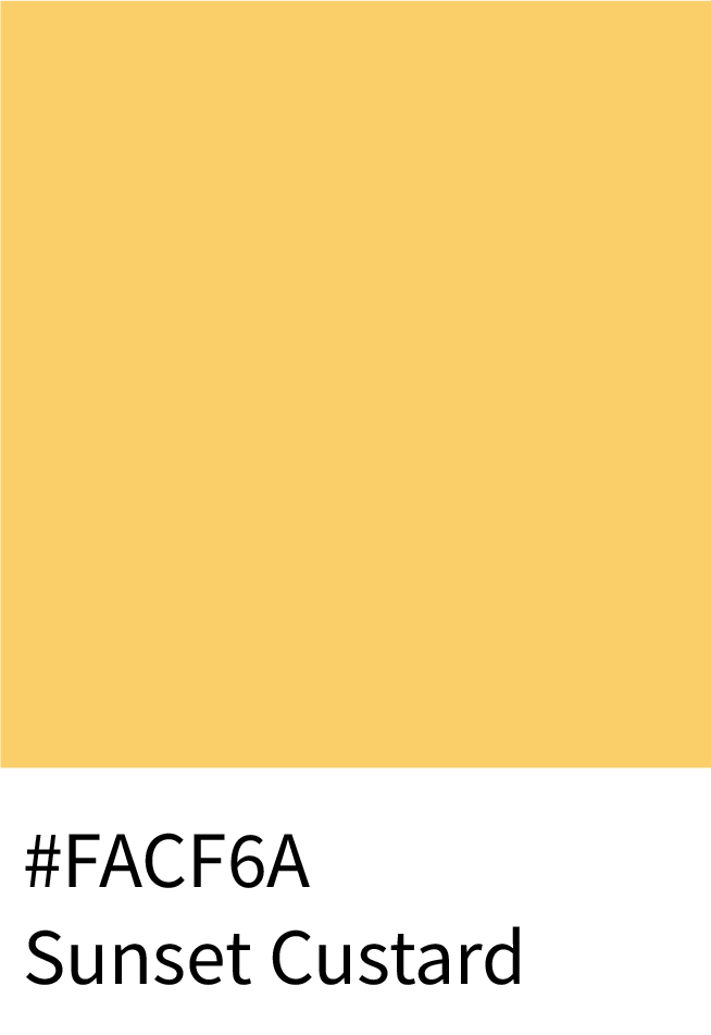 Sunset Custard Color Hex Code #FACF6A