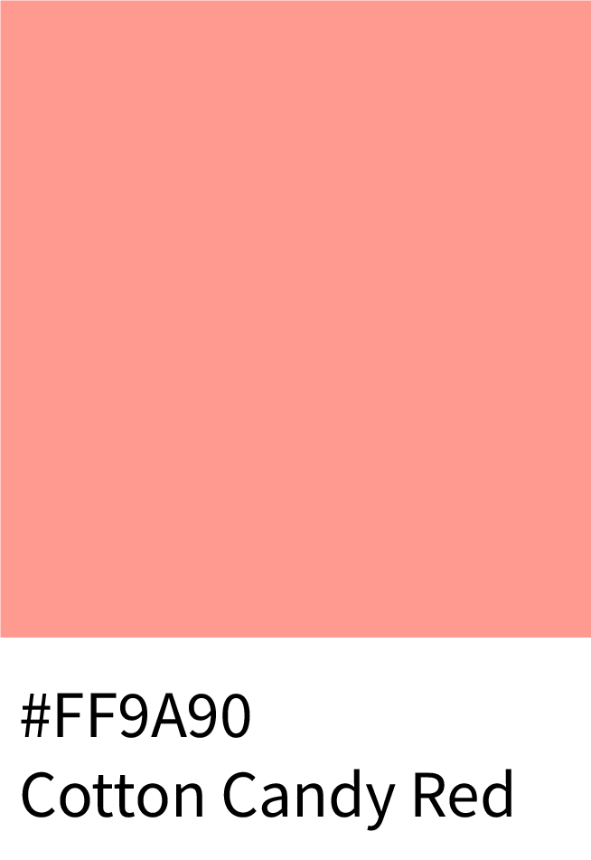 #FF9A90 Cotton Candy Red Color Hex Code