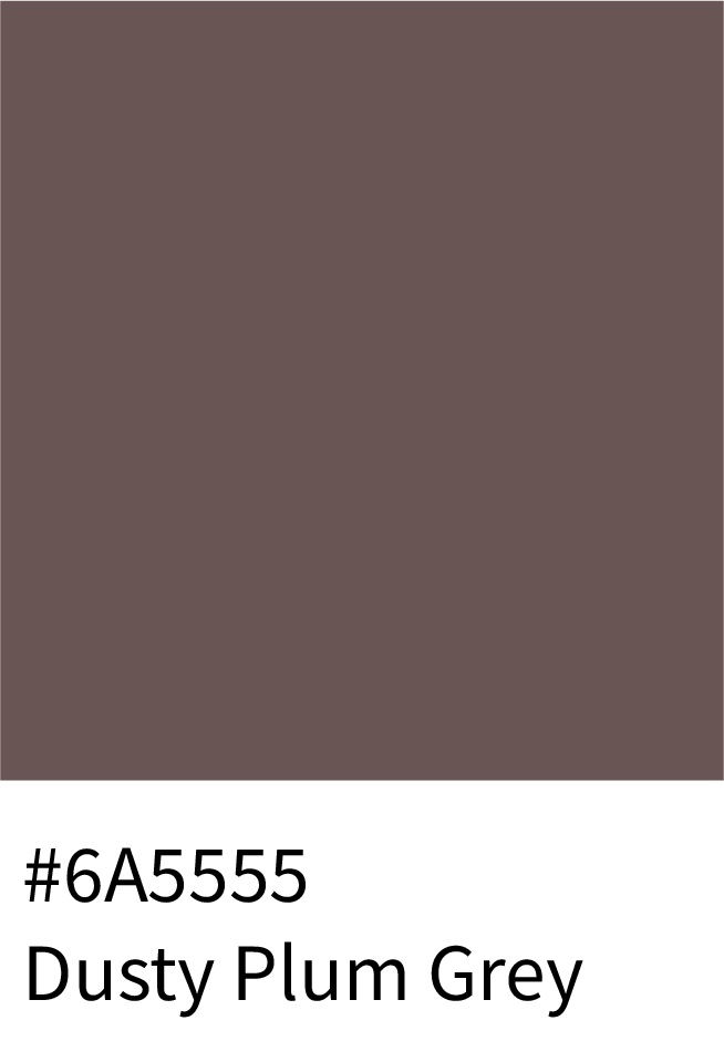 Dusty Plum Grey Color Hex Code #6A5555