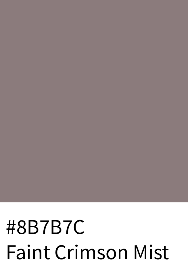 Faint Crimson Mist Color Hex Code #8B7B7C