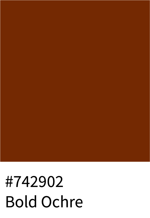 Bold Ochre Color Hex Code #742902