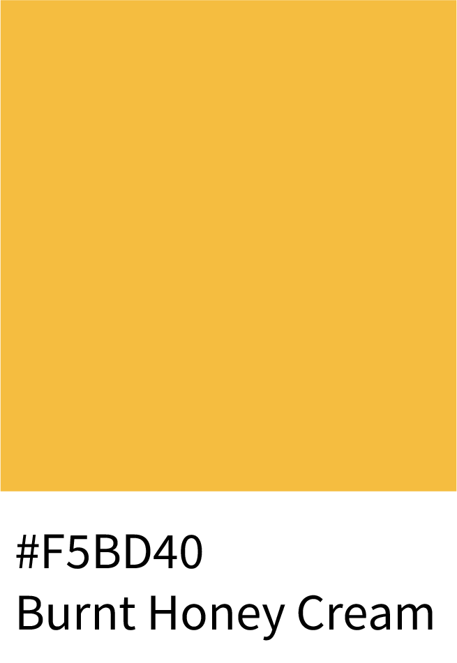 Burnt Honey Cream Color Hex Code #F5BD40