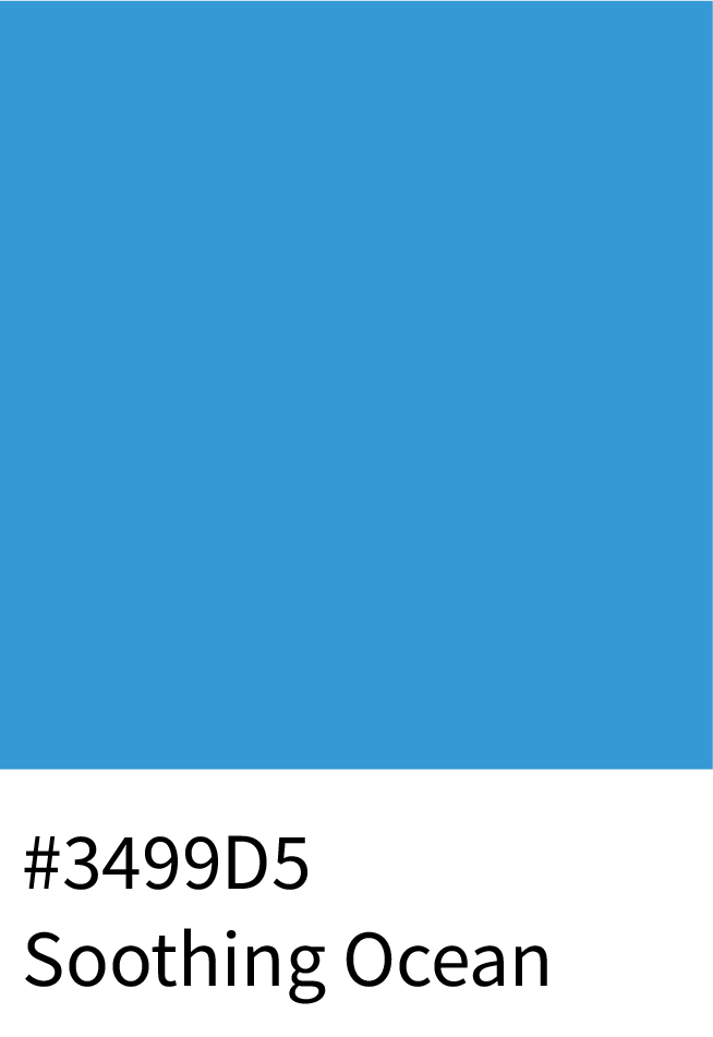 Soothing Ocean Color Hex Code #3499D5
