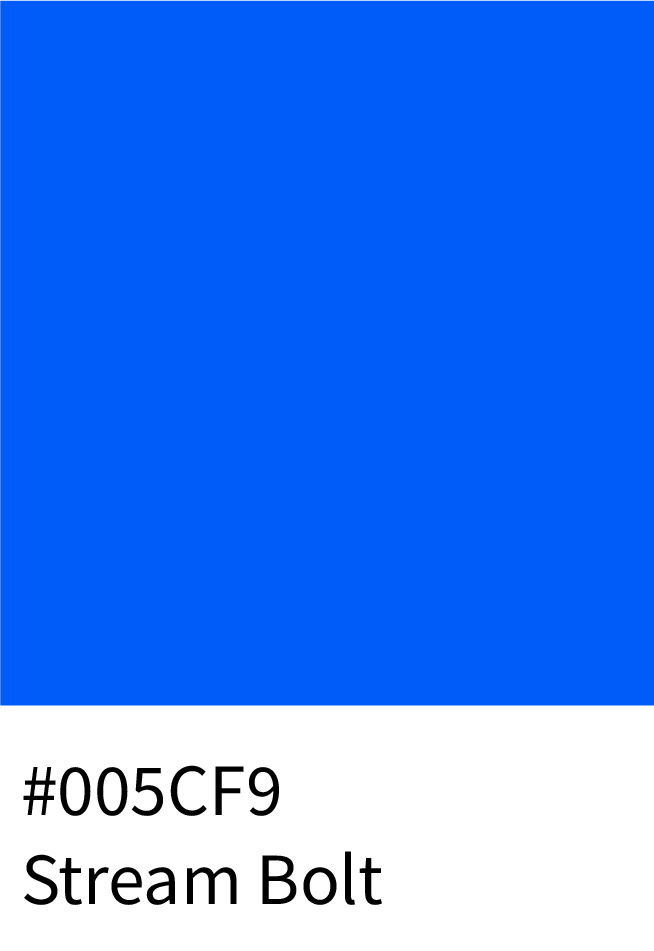 Stream Bolt Color Hex Code #005CF9