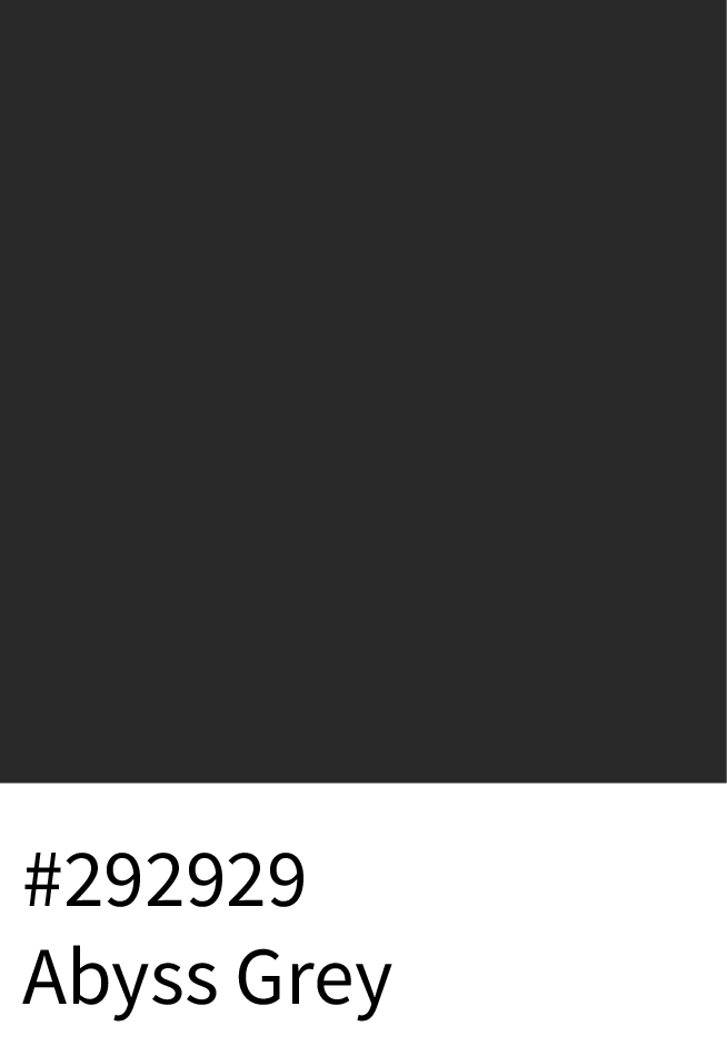 Abyss Grey Color Hex Code #292929
