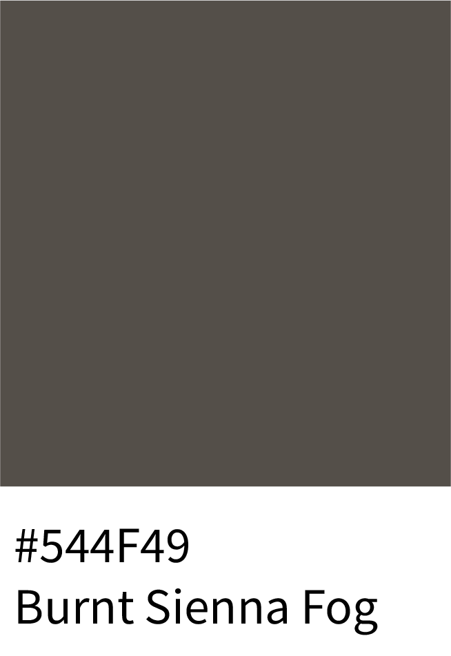 Burnt Sienna Fog Color Hex Code #544F49